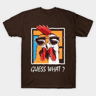 Funny Retro Vintage Guess What? Chicken Butt! T-Shirt